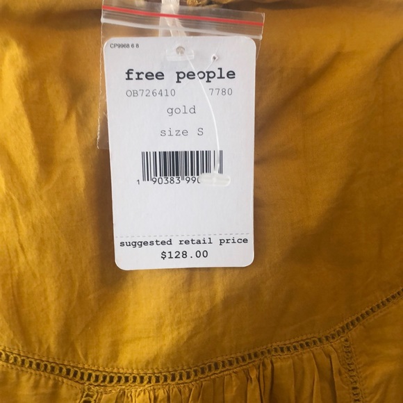 New Free People Pavlo Cotton Embroidered Dress - Picture 9 of 9